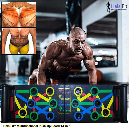 HelsiFit™ Multifunctional Push-Up Board  14-in-1