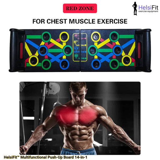 HelsiFit™ Multifunctional Push-Up Board  14-in-1