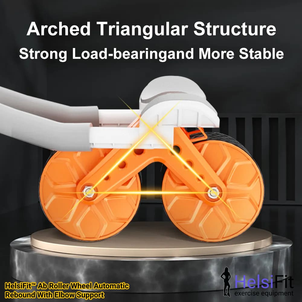 Ab Roller Wheel Automatic Rebound With Elbow Support